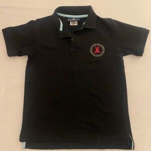 Psycho Bunny Black Polo Shirt for Kids